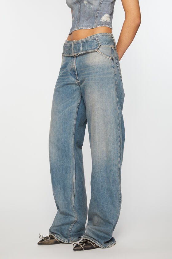 (image for) Handcrafted Belted jeans - Relaxed fit